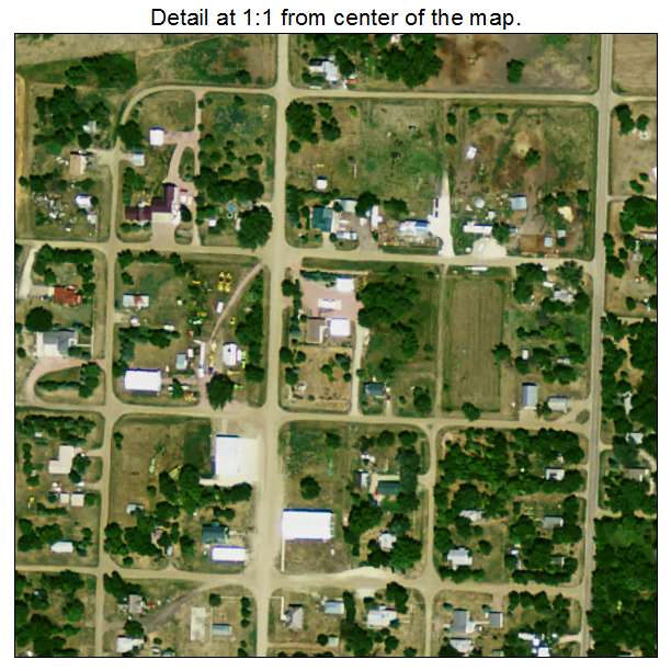 Dallas, South Dakota aerial imagery detail