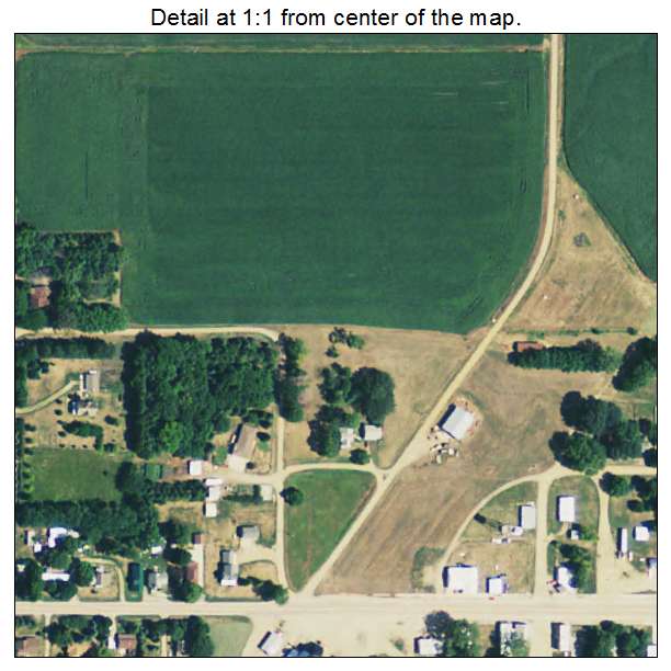 Davis, South Dakota aerial imagery detail