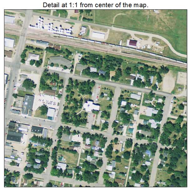 De Smet, South Dakota aerial imagery detail