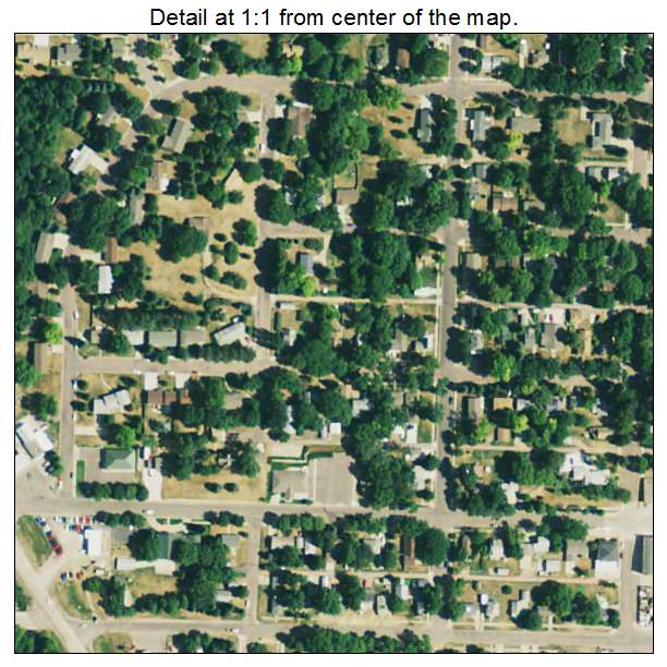 Dell Rapids, South Dakota aerial imagery detail