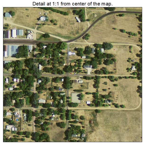 Delmont, South Dakota aerial imagery detail