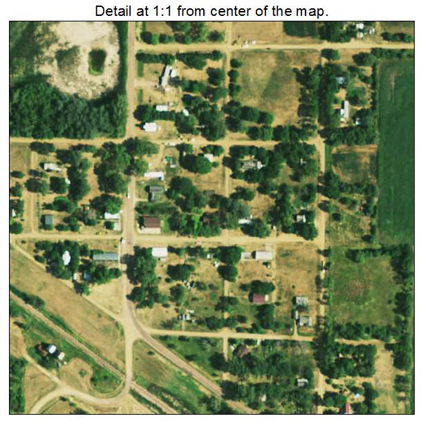 Dolton, South Dakota aerial imagery detail