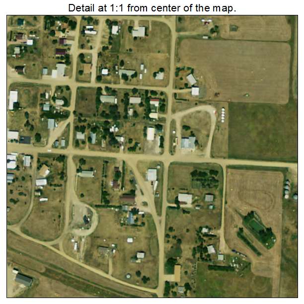 Draper, South Dakota aerial imagery detail