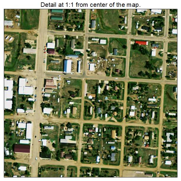 Dupree, South Dakota aerial imagery detail