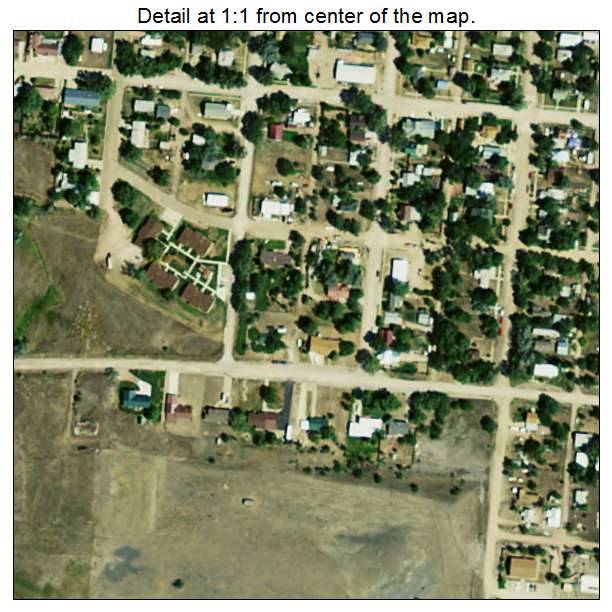 Edgemont, South Dakota aerial imagery detail