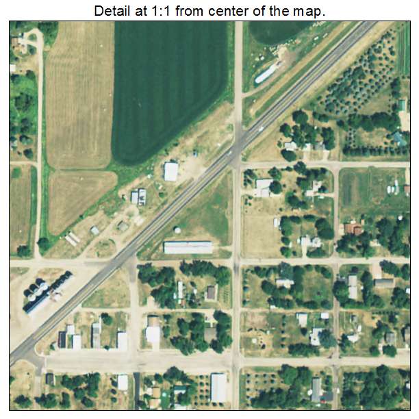 Egan, South Dakota aerial imagery detail