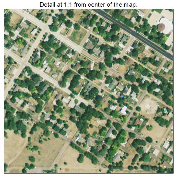 Elk Point, South Dakota aerial imagery detail