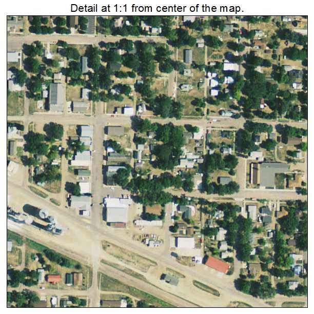 Emery, South Dakota aerial imagery detail