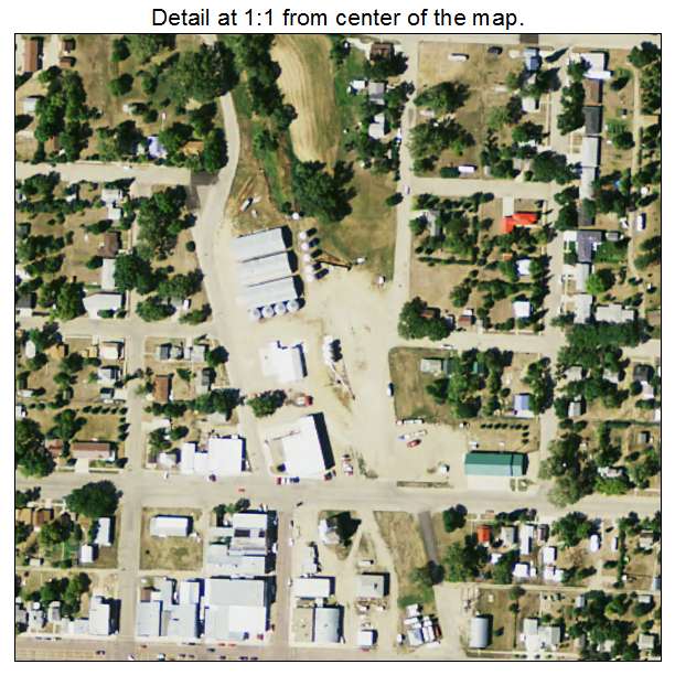Eureka, South Dakota aerial imagery detail