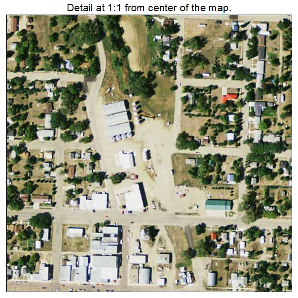 Eureka, South Dakota aerial imagery detail