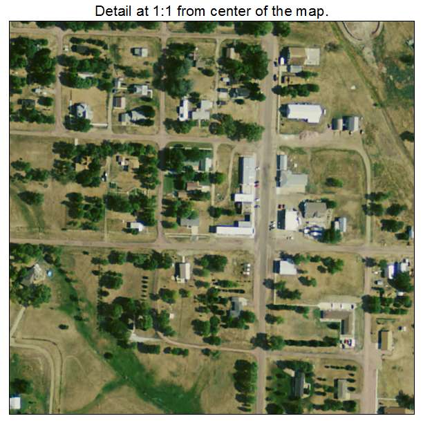 Fairfax, South Dakota aerial imagery detail