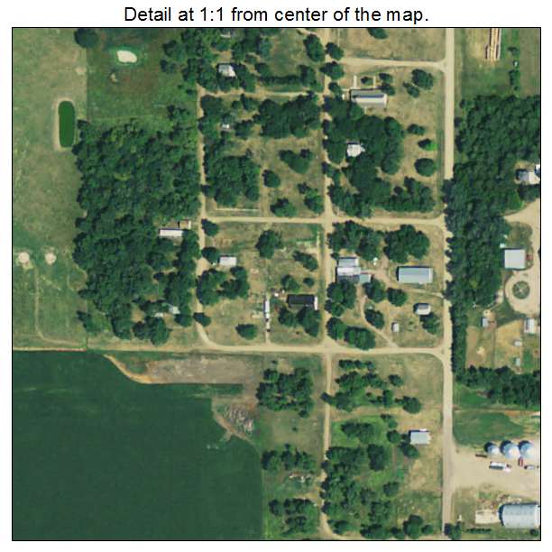 Farmer, South Dakota aerial imagery detail