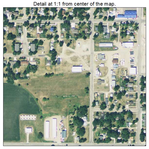 Flandreau, South Dakota aerial imagery detail