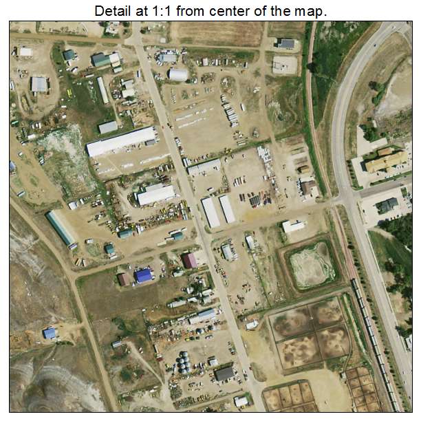Fort Pierre, South Dakota aerial imagery detail