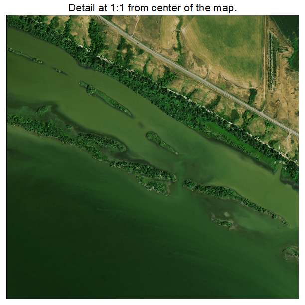 Fort Thompson, South Dakota aerial imagery detail