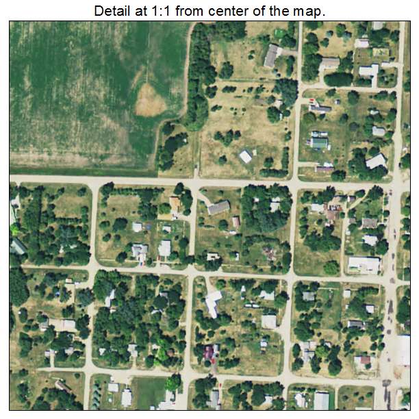 Frankfort, South Dakota aerial imagery detail