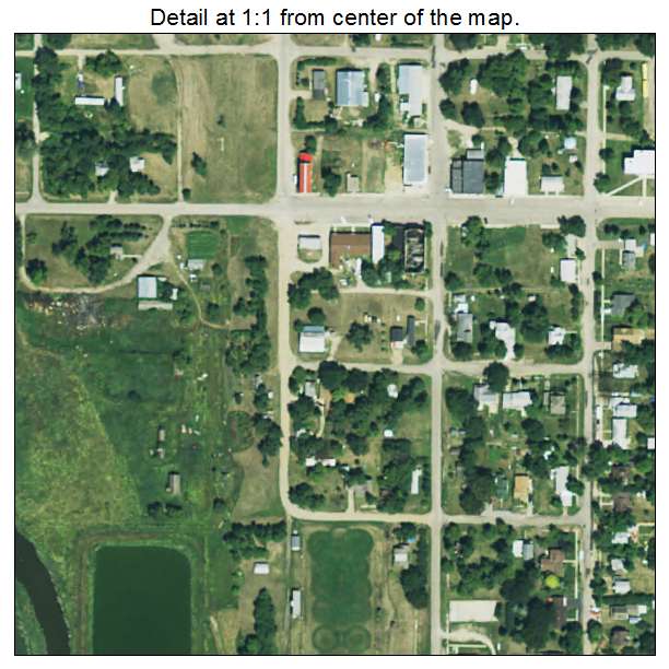 Frederick, South Dakota aerial imagery detail