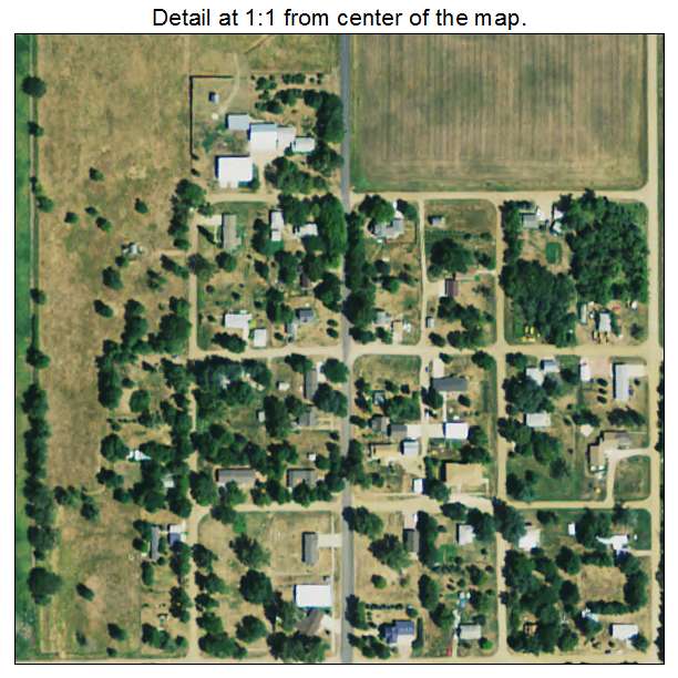 Fulton, South Dakota aerial imagery detail