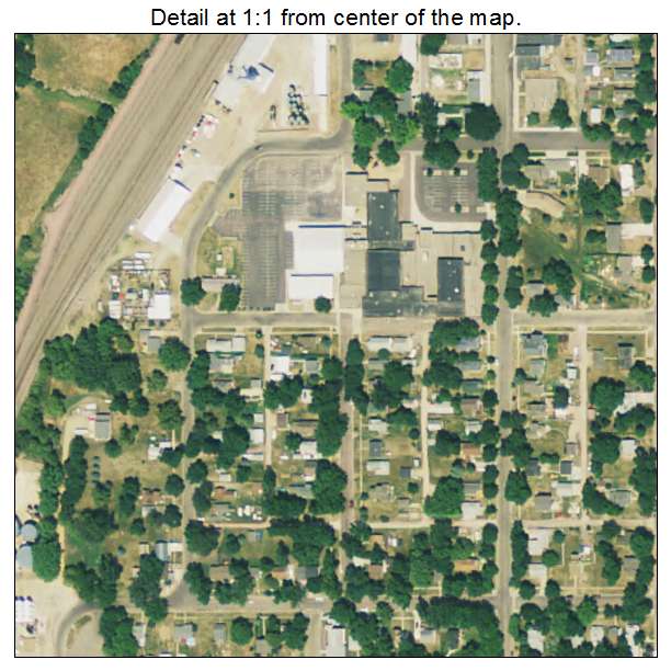 Garretson, South Dakota aerial imagery detail
