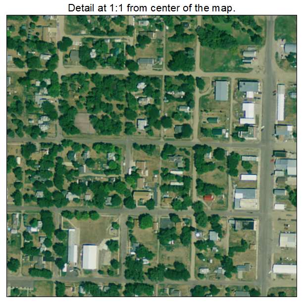 Geddes, South Dakota aerial imagery detail