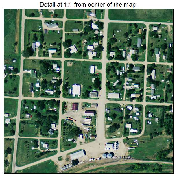 Glenham, South Dakota aerial imagery detail