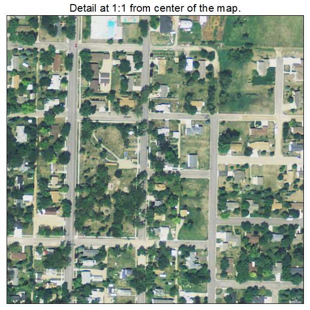 Groton, South Dakota aerial imagery detail