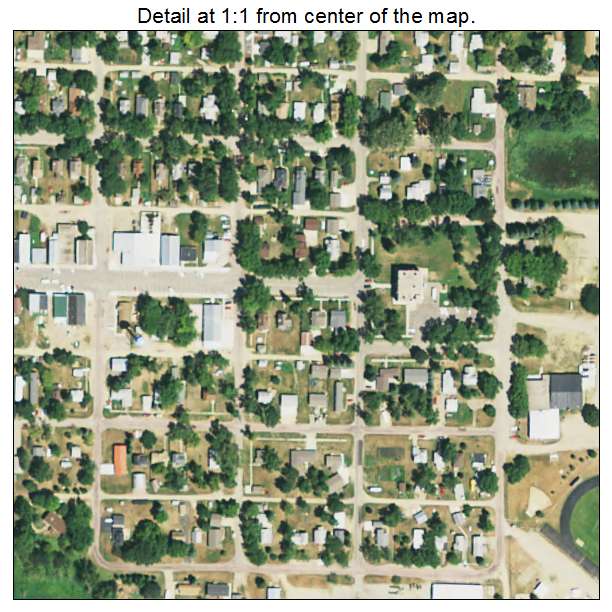 Hayti, South Dakota aerial imagery detail