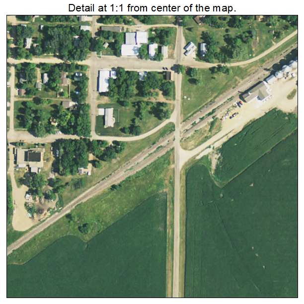 Hazel, South Dakota aerial imagery detail