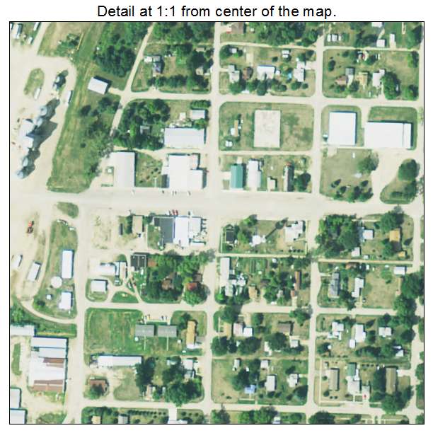 Hecla, South Dakota aerial imagery detail