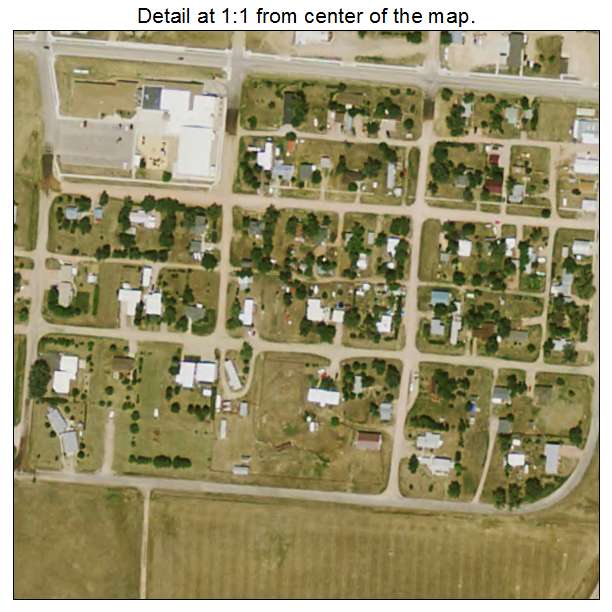 Hermosa, South Dakota aerial imagery detail