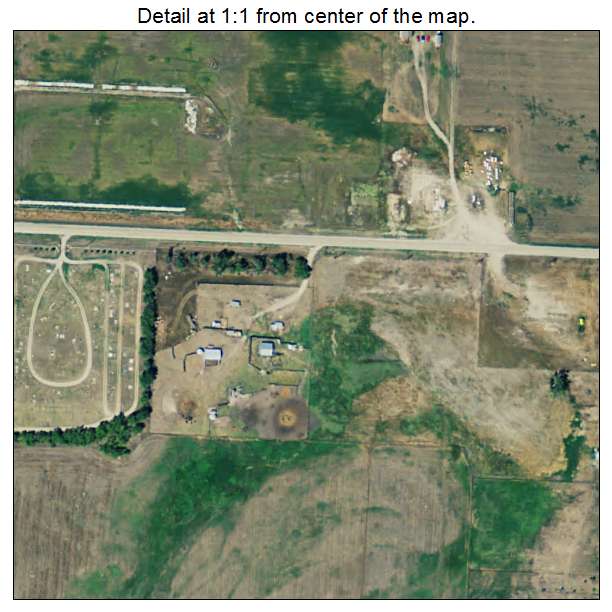 Herreid, South Dakota aerial imagery detail