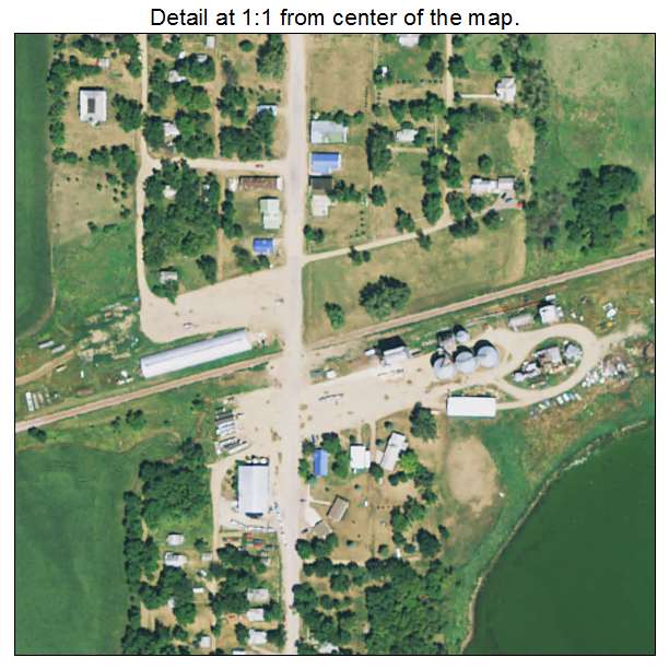 Hetland, South Dakota aerial imagery detail