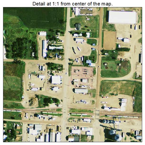 Highmore, South Dakota aerial imagery detail