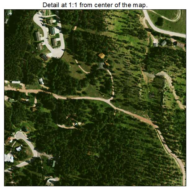 Hill City, South Dakota aerial imagery detail