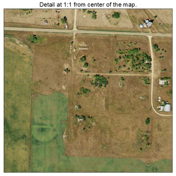 Hillsview, South Dakota aerial imagery detail