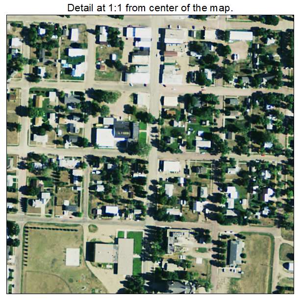 Hoven, South Dakota aerial imagery detail