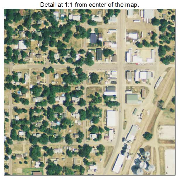 Hudson, South Dakota aerial imagery detail