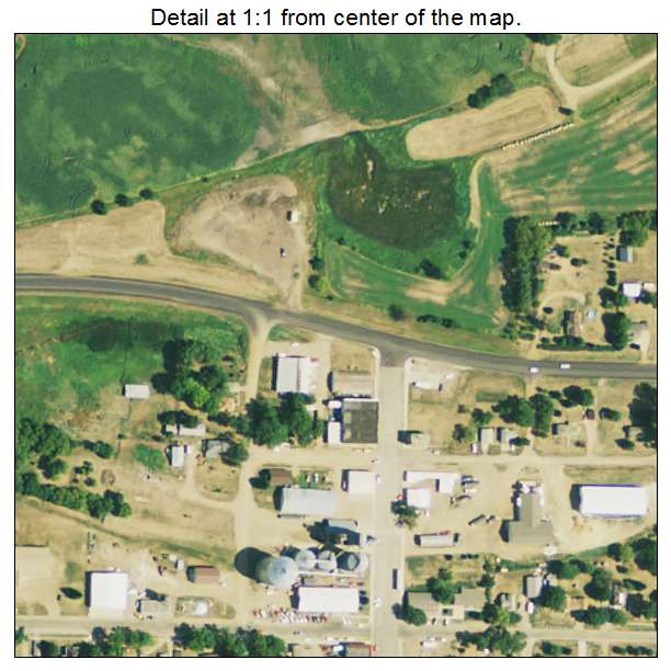 Humboldt, South Dakota aerial imagery detail