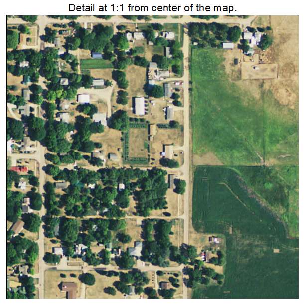 Hurley, South Dakota aerial imagery detail