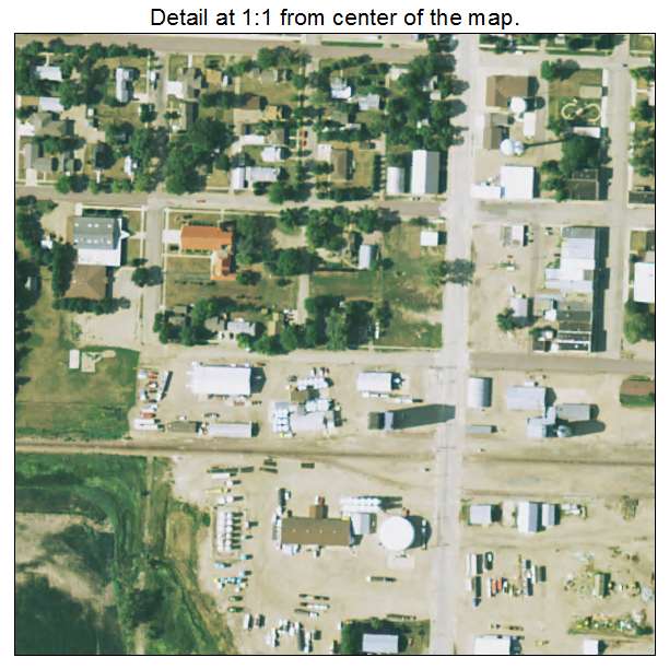 Ipswich, South Dakota aerial imagery detail