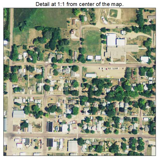 Irene, South Dakota aerial imagery detail