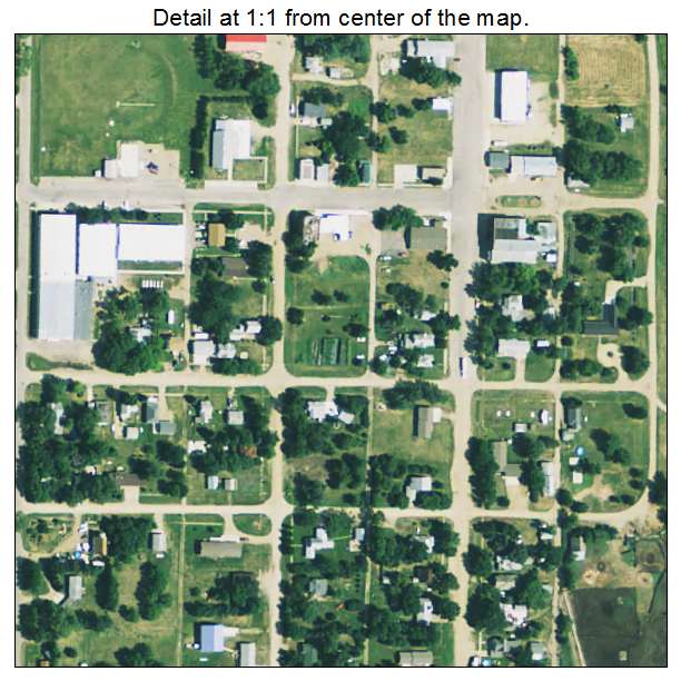 Iroquois, South Dakota aerial imagery detail