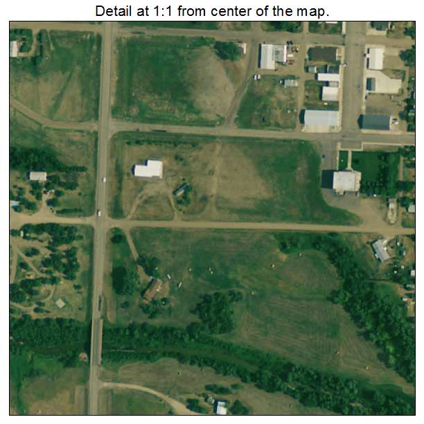 Kennebec, South Dakota aerial imagery detail