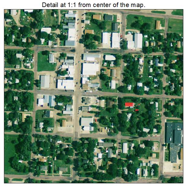 Kimball, South Dakota aerial imagery detail