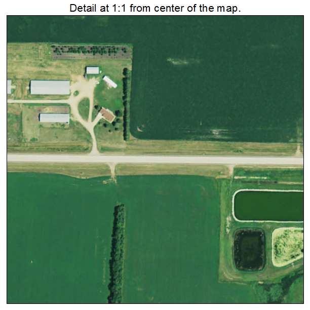 Kranzburg, South Dakota aerial imagery detail
