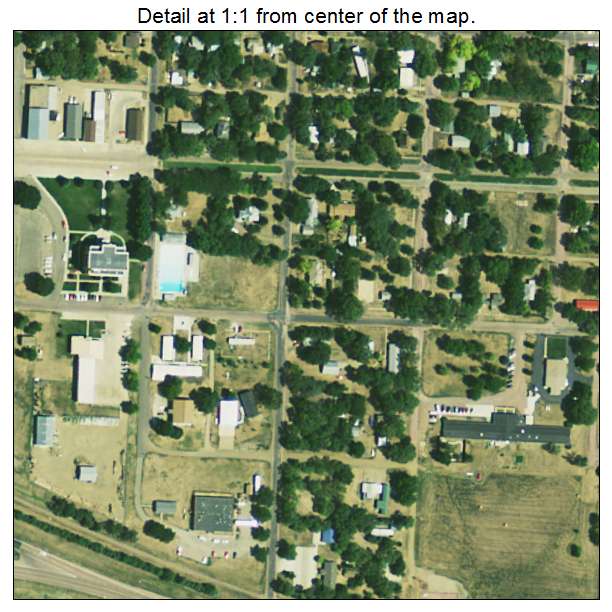 Lake Andes, South Dakota aerial imagery detail
