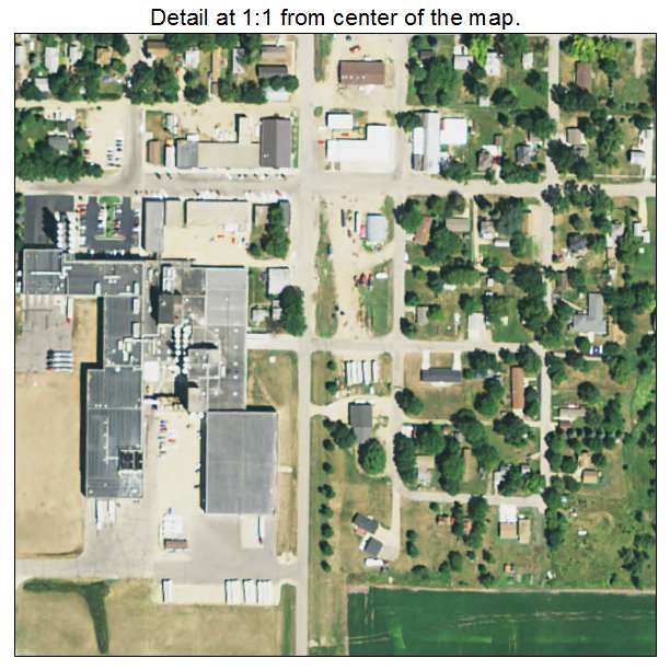 Lake Norden, South Dakota aerial imagery detail