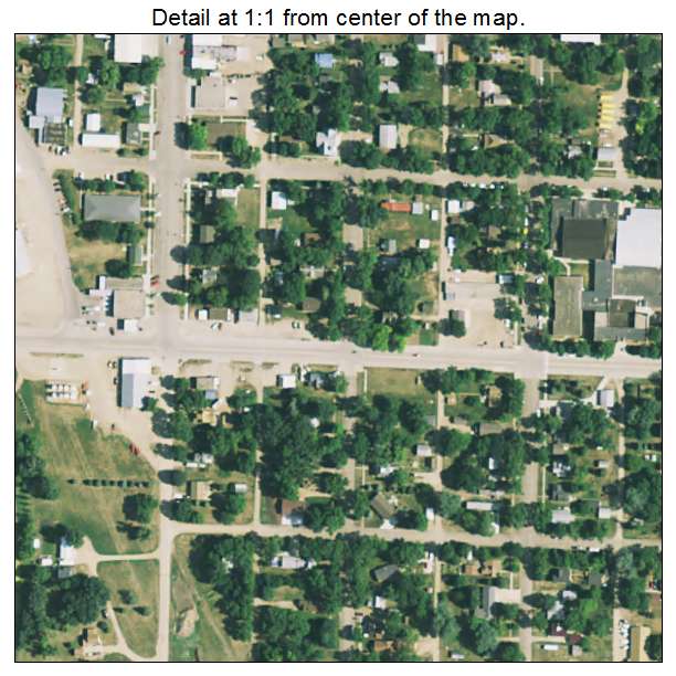 Lake Preston, South Dakota aerial imagery detail
