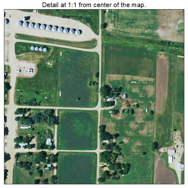 Lane, South Dakota aerial imagery detail