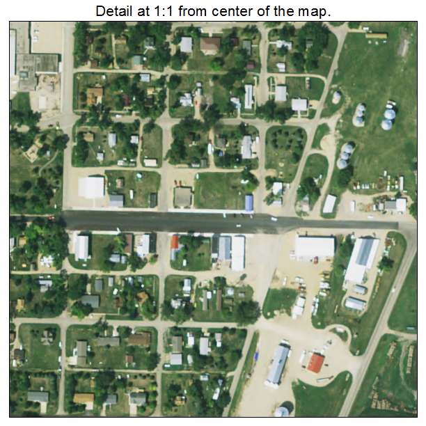 Langford, South Dakota aerial imagery detail